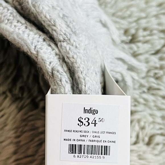 NWT Indigo Fringe Reading Socks - Picture 4 of 4